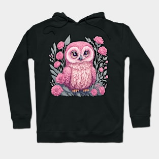 Cute Pink Owl 5 Hoodie